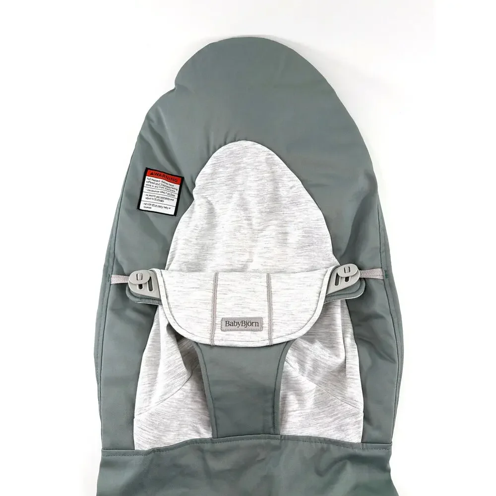 Baby Bjorn Light Sage Gray Extra Fabric Seat for Bouncer Balance Soft Cover